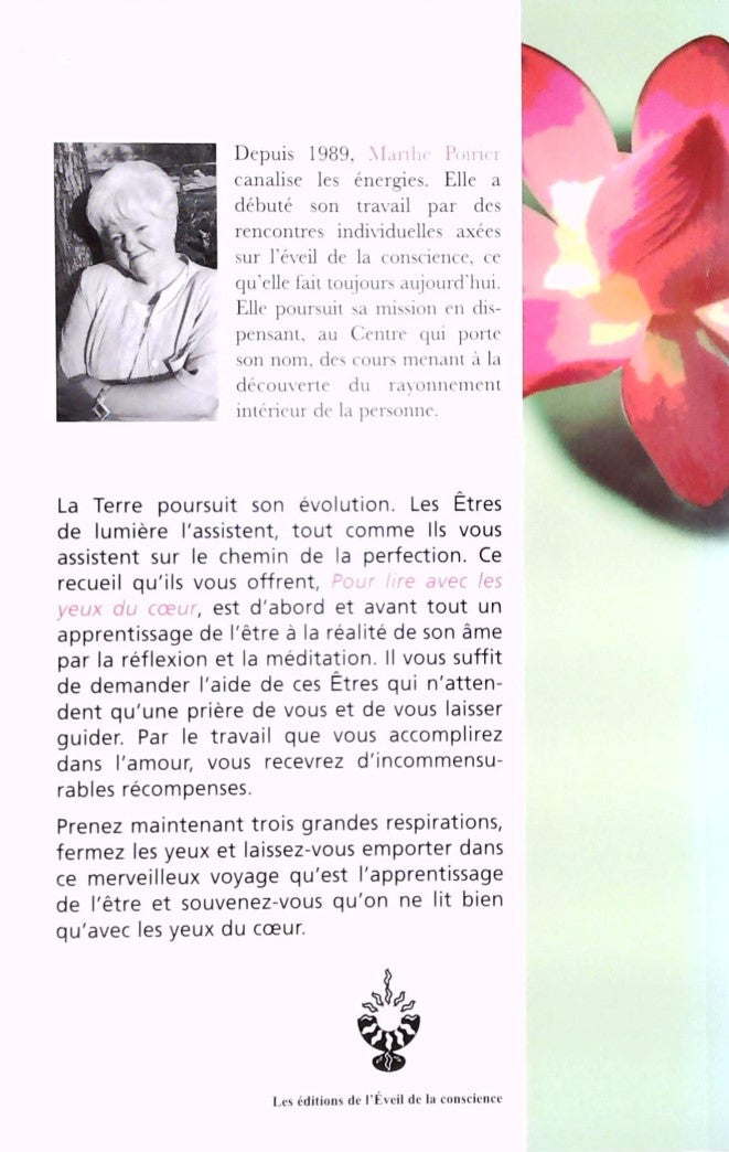 Livre Pour lire avec les yeux du coeur : L'apprentissage de l'être - Marthe Poirier (Livre d'occa...