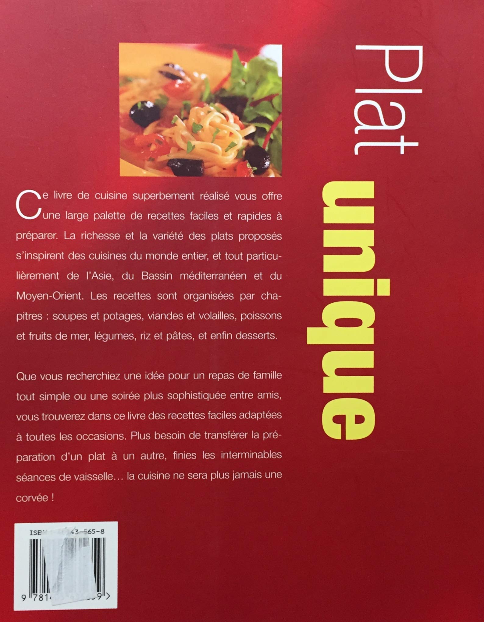 Livre Plat unique - Linda Doeser (Livre d'occasion) - ISBN 1405435658