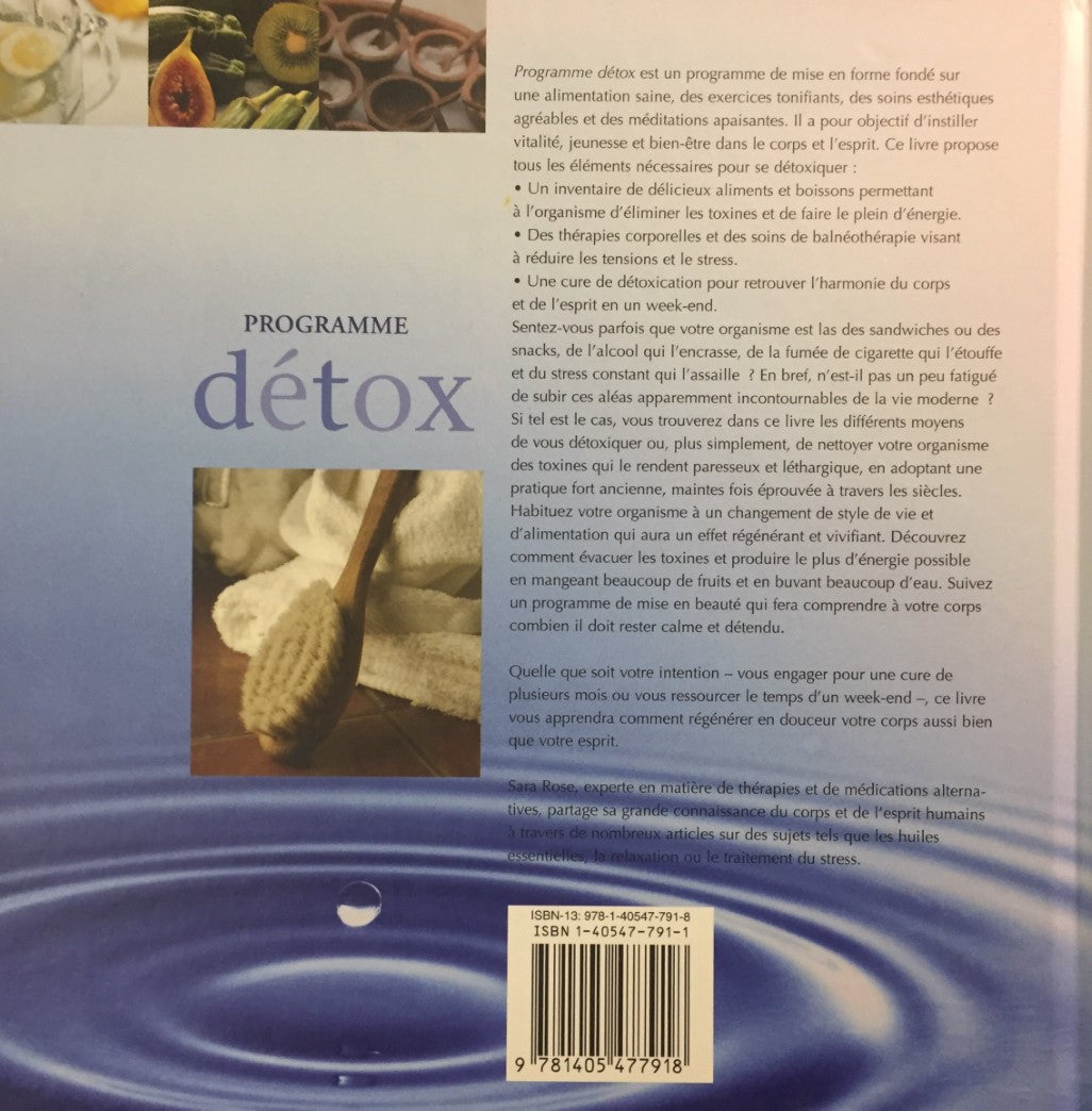 Livre Programme détox : Vitalité, jeunesse et bien-être (Livre d'occasion) - ISBN 1405477911