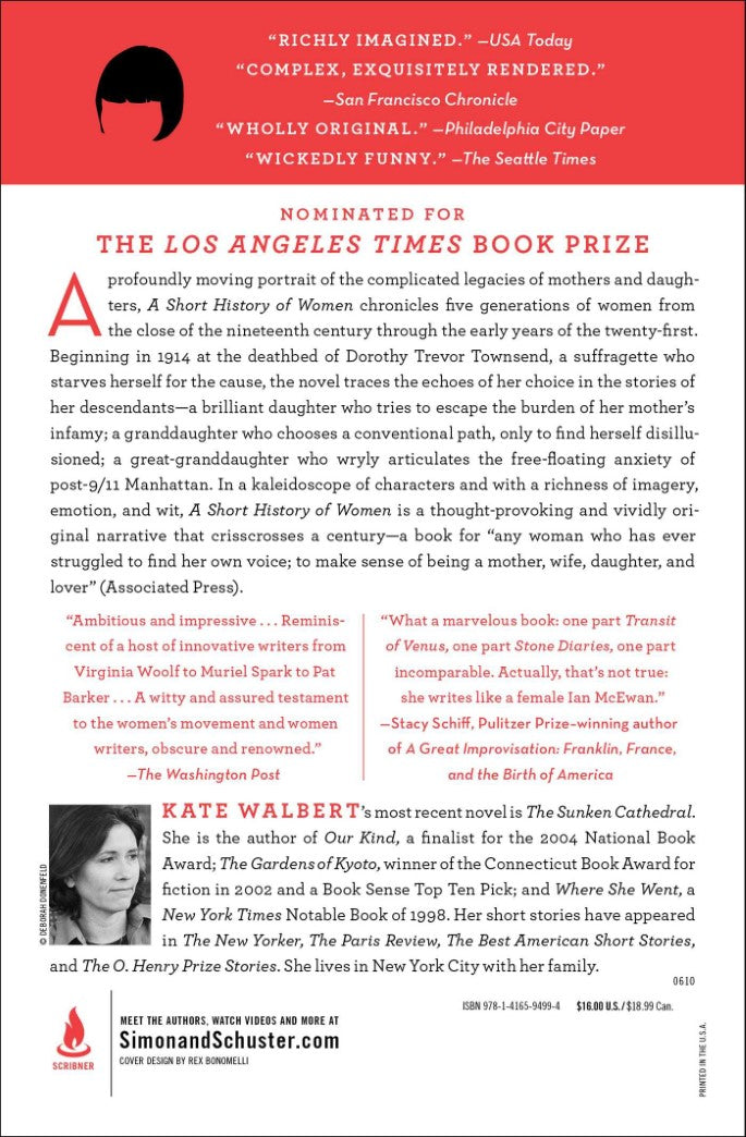 Livre A Short History of Women - Kate Walbert (Livre d'occasion) - ISBN 141659499X