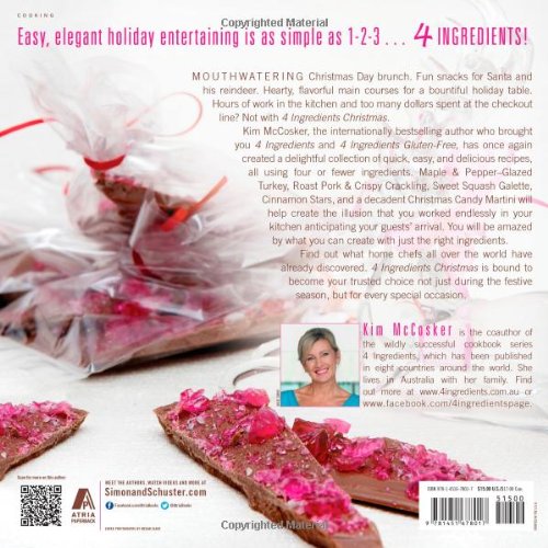 Livre 4 Ingredients Christmas: Recipes for a Simply Yummy Holiday - Kim McCosker (Livre neuf) - I...