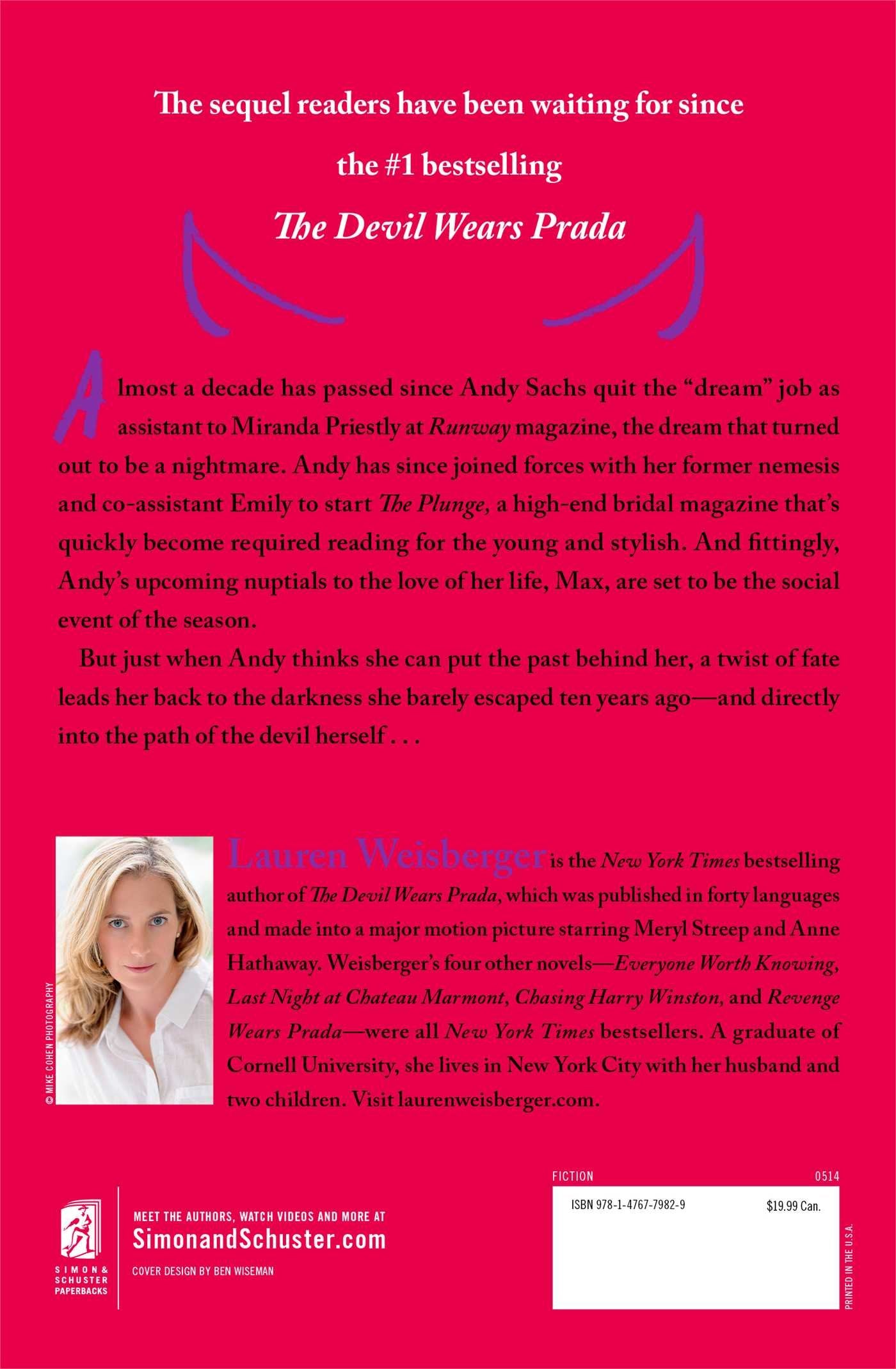 Livre Revenge Wears Prada: The Devil Returns - Lauren Weisberger (Livre d'occasion) - ISBN 147677...