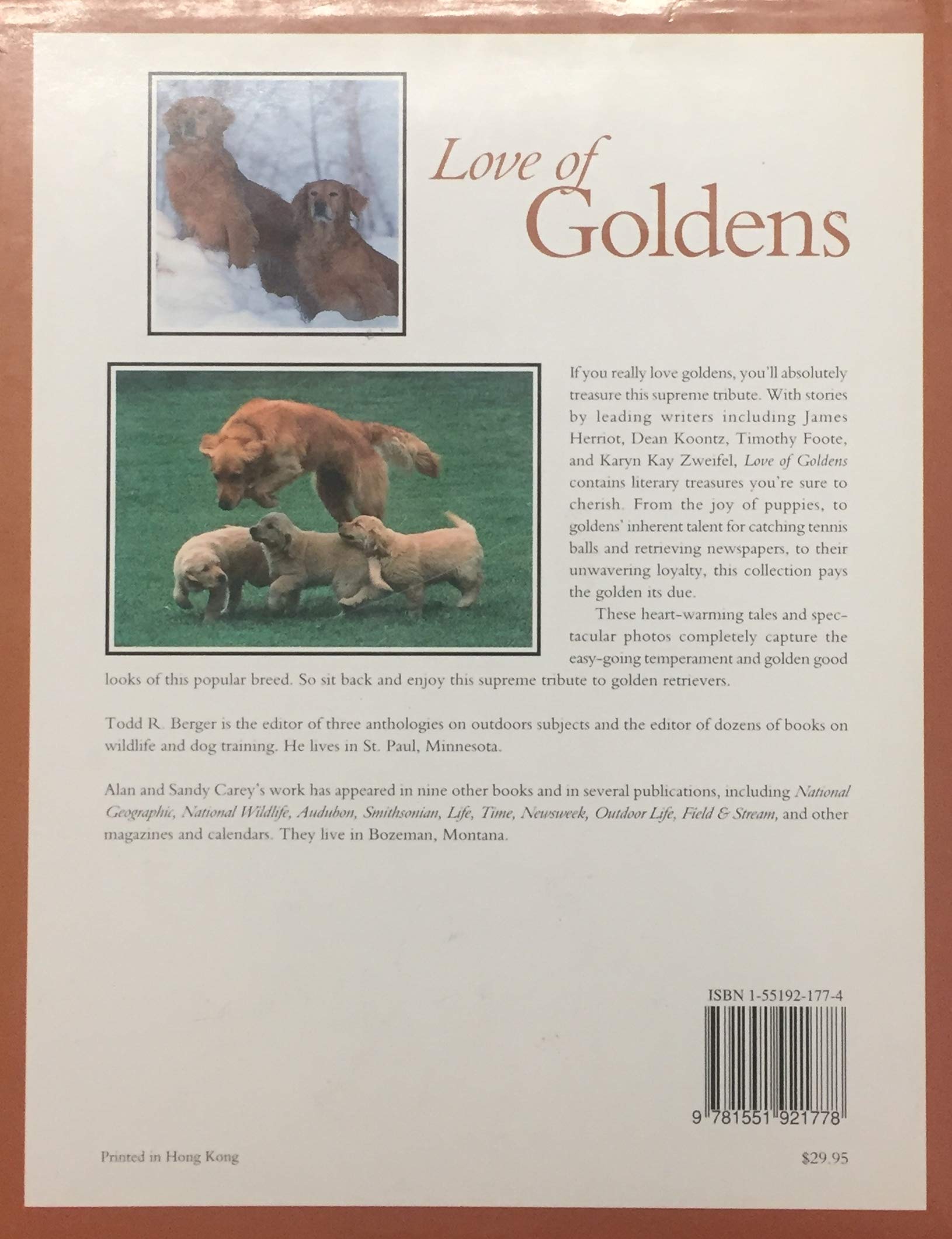 Livre Love of Goldens (Livre d'occasion) - ISBN 1551921774