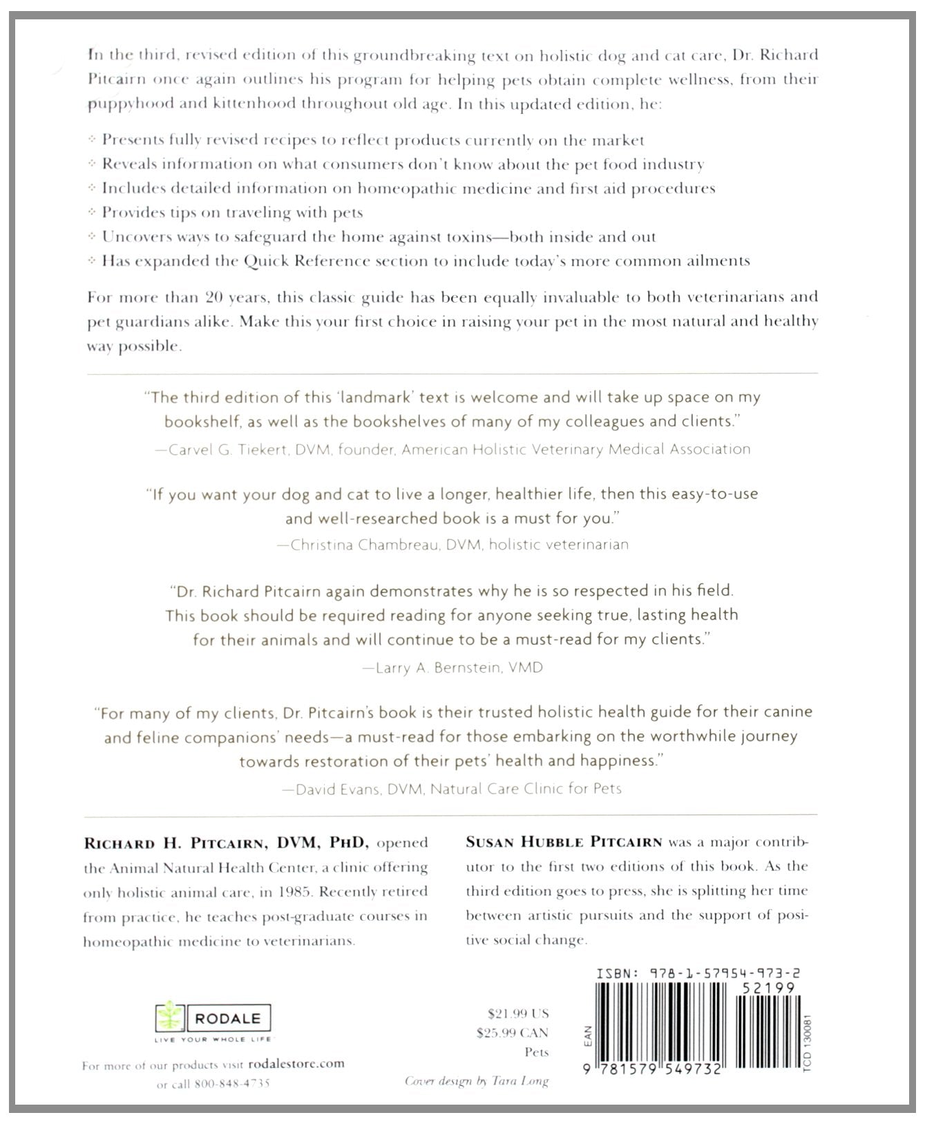 Livre Dr. Pitcairn's Complete Guide to Natural Health for Dogs & Cats - Dr. Pitcairn's (Livre d'o...