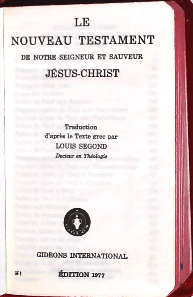 Livre Nouveau Testament - Psaumes (Rouge) - Collectif (Livre d'occasion)