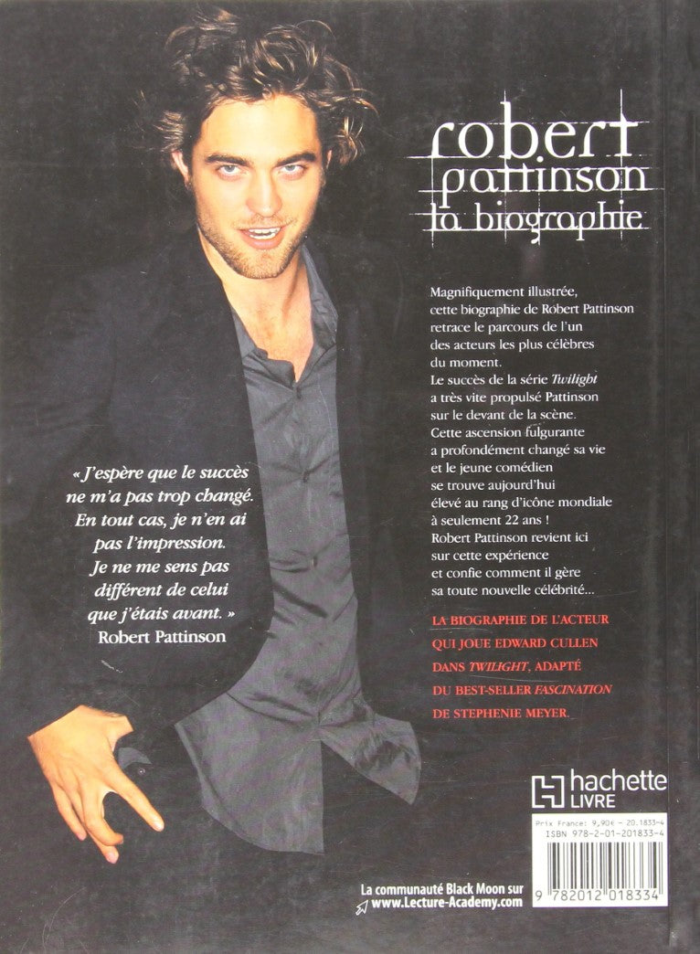 Livre Robert Pattinson : La Biographie - Paul Stenning (Livre d'occasion) - ISBN 2012018335