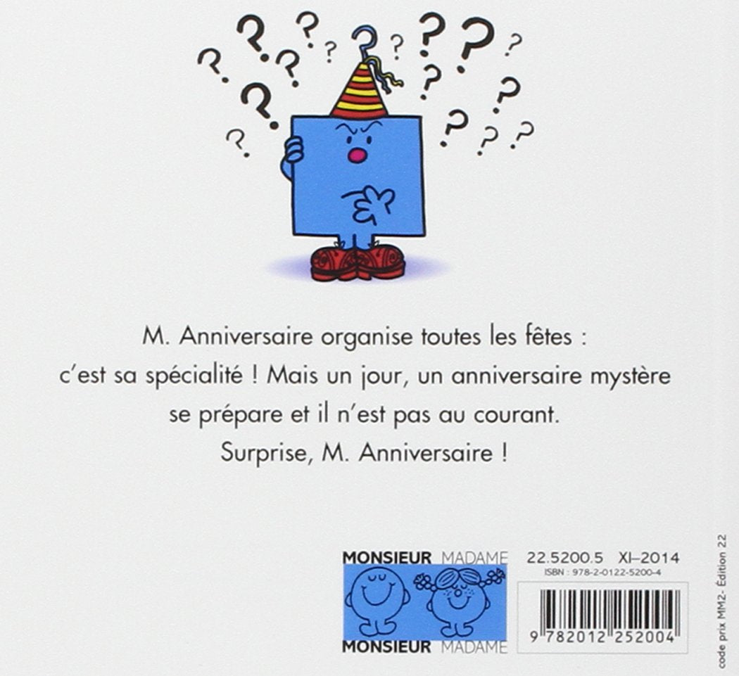 Monsieur Madame : M. Anniversaire (Roger Hargreaves)