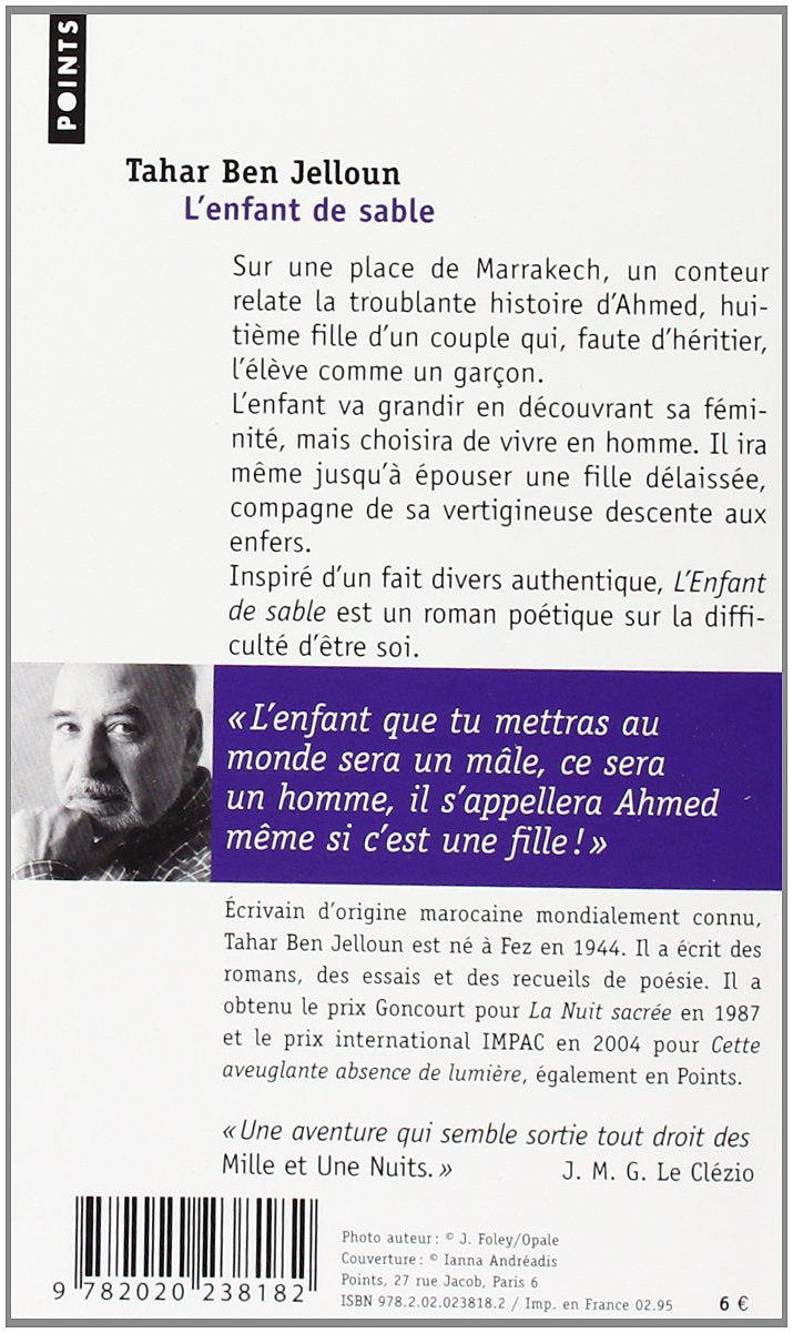 Livre L'enfant de sable (Tahar Ben Jelloun) (Livre d'occasion) - ISBN 2020238187