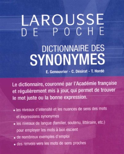 Livre Dictionnaire des synonymes - Collectif (Livre d'occasion) - ISBN 2035321794