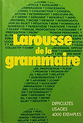 Livre Larousse de la grammaire - Collectif (Livre d'occasion) - ISBN 2038000093