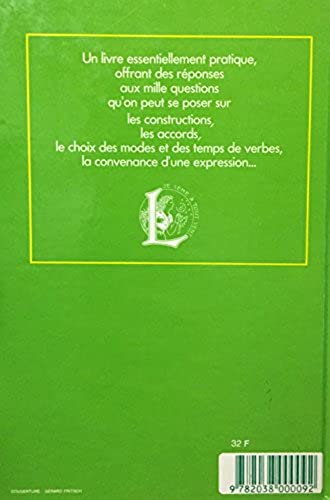 Livre Larousse de la grammaire - Collectif (Livre d'occasion) - ISBN 2038000093