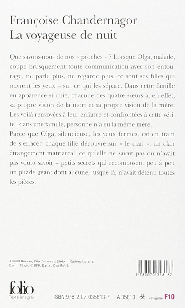 Livre La voyageuse de nuit - Françoise Chandernagor (Livre d'occasion) - ISBN 2070358135
