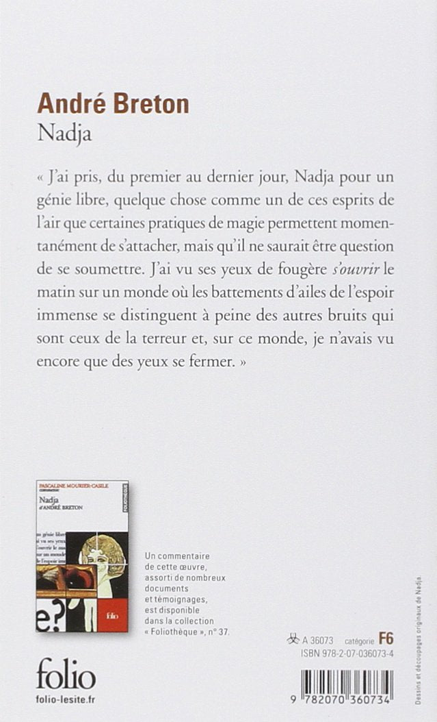 Livre Nadja (André Breton) (Livre d'occasion) - ISBN 2070360733