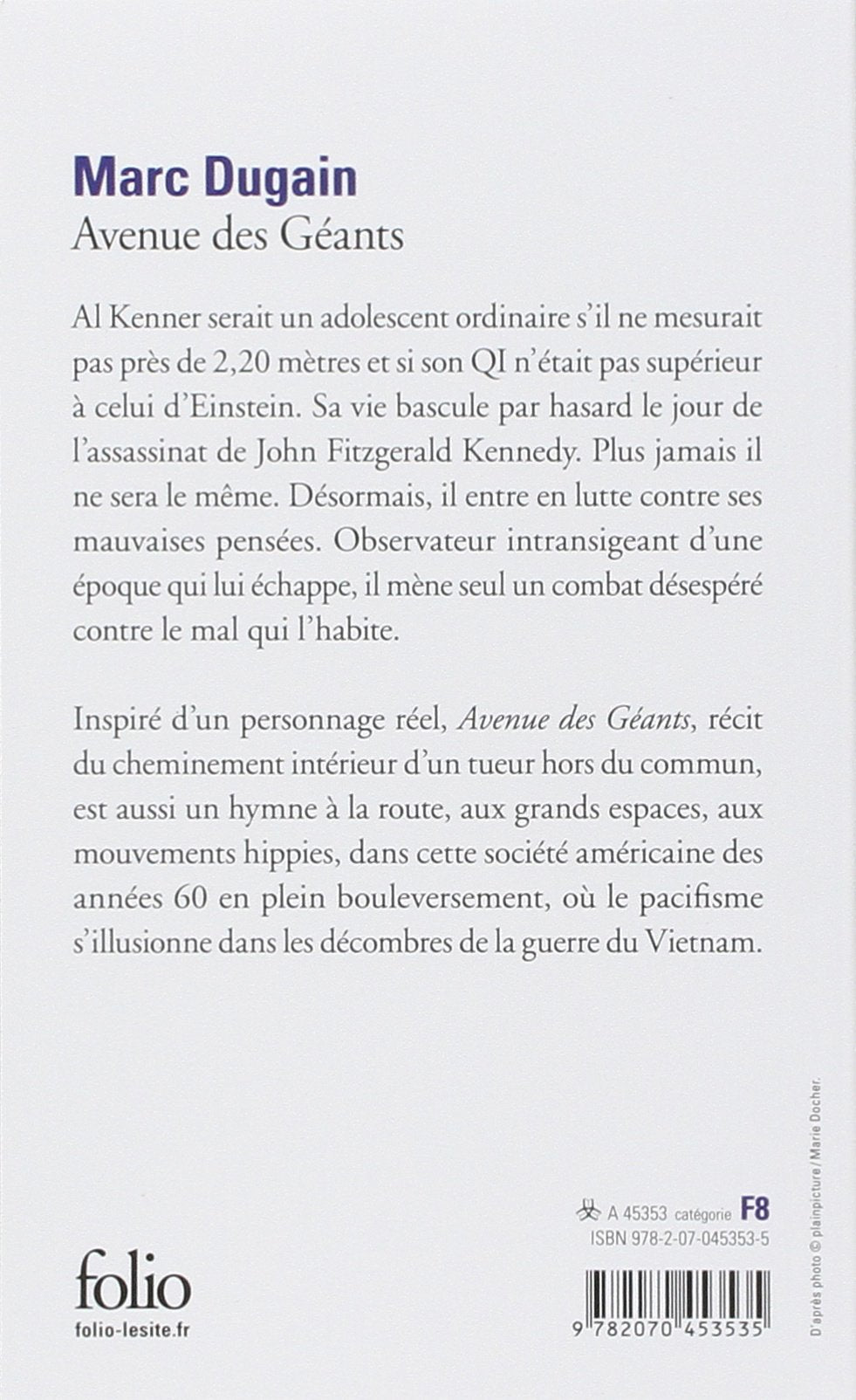 Livre Avenue des Géants - Marc Dugain (Livre d'occasion) - ISBN 2070453537