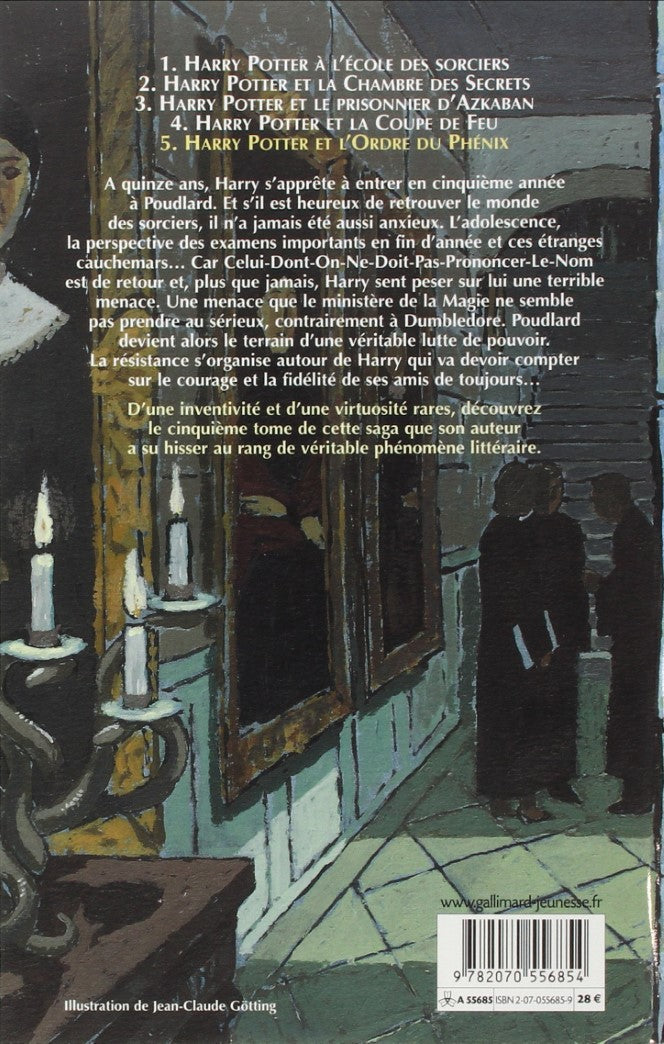 Livre Harry Potter et l'Ordre du Phenix - J.K. Rowling (Livre d'occasion) - ISBN 2070556859