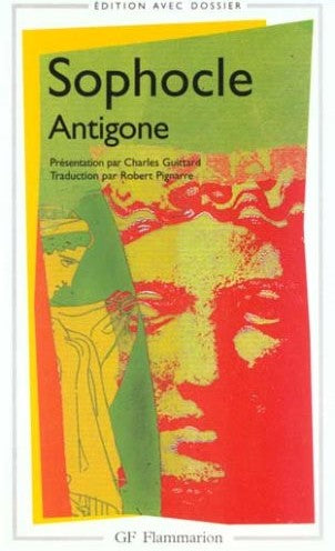 Livre Antigone - Sophocle (Livre d'occasion) - ISBN 2080710230