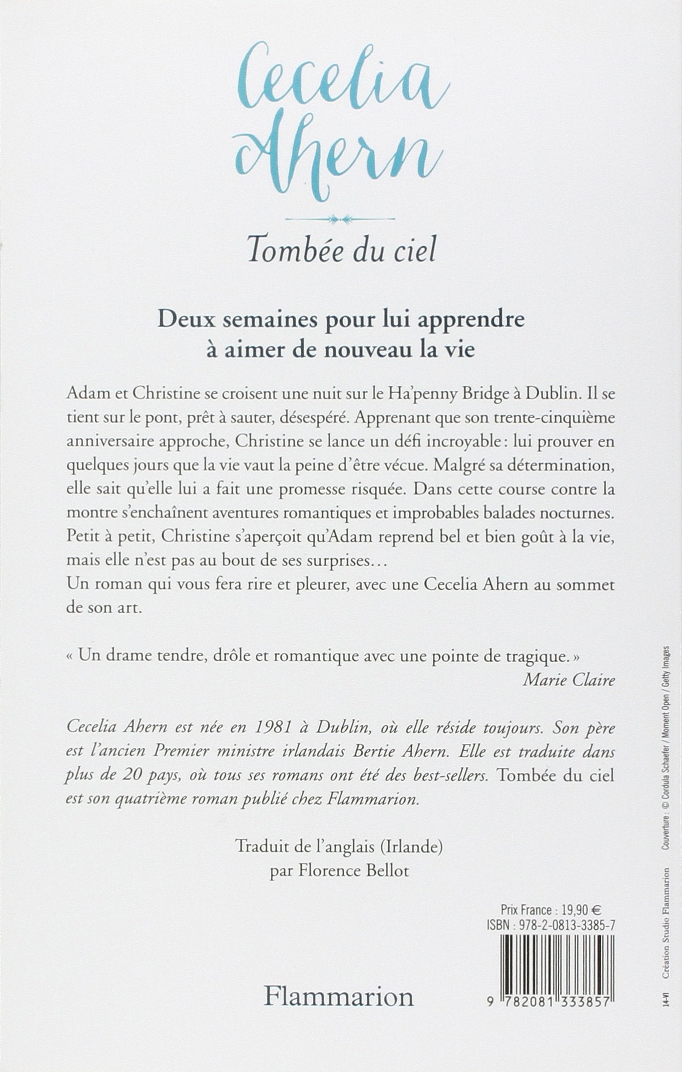 Livre Tombée du ciel - Cecelia Ahern (Livre d'occasion) - ISBN 2081333856