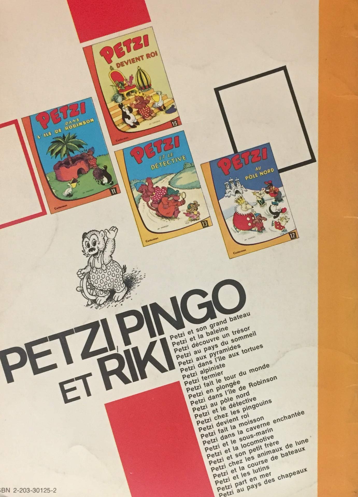 Livre Petzi au pays des chapeaux (Livre d'occasion) - ISBN 2203301252