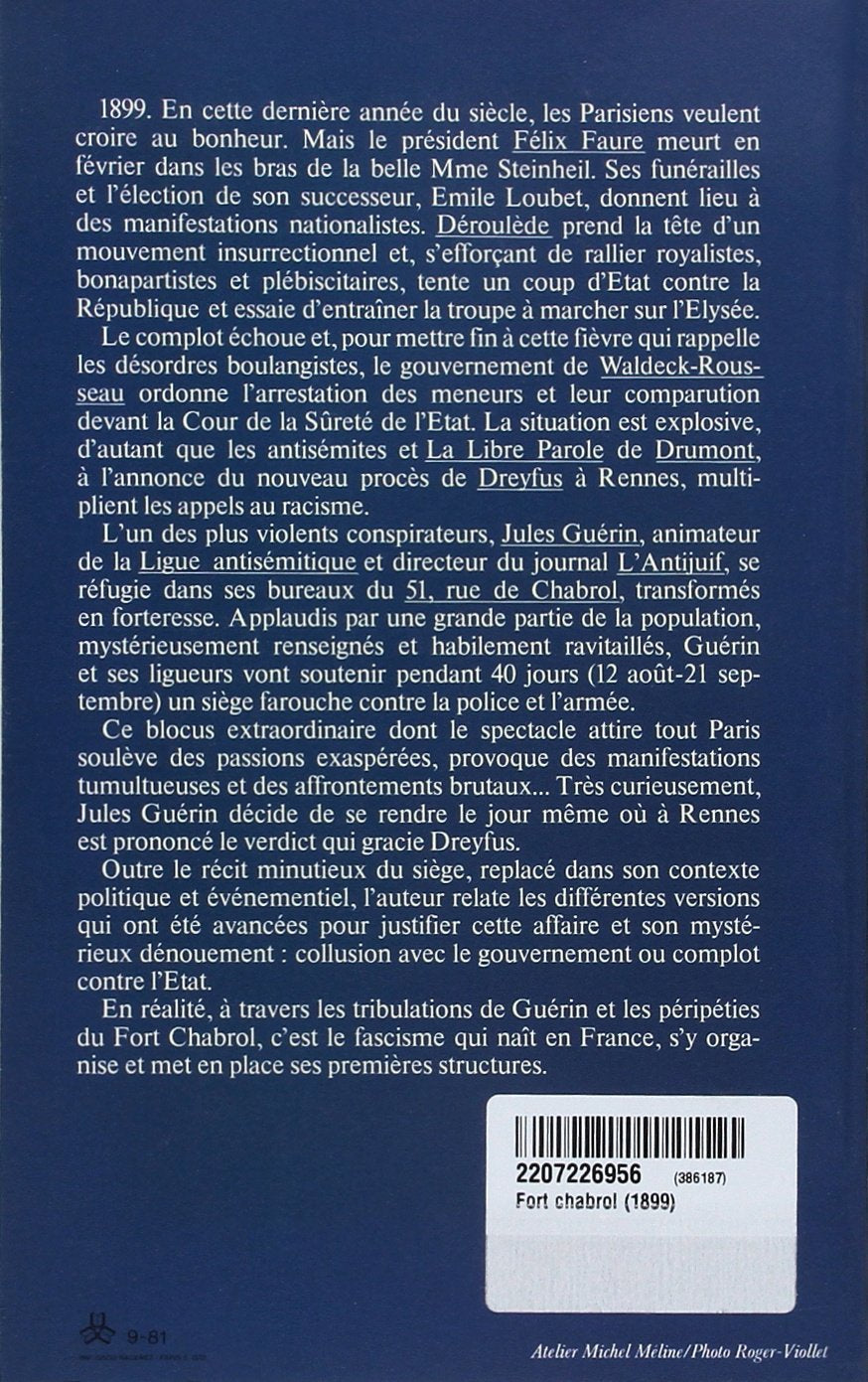 Livre Fort Chabrol - Jean-Paul Clébert (Livre d'occasion) - ISBN 2207226956