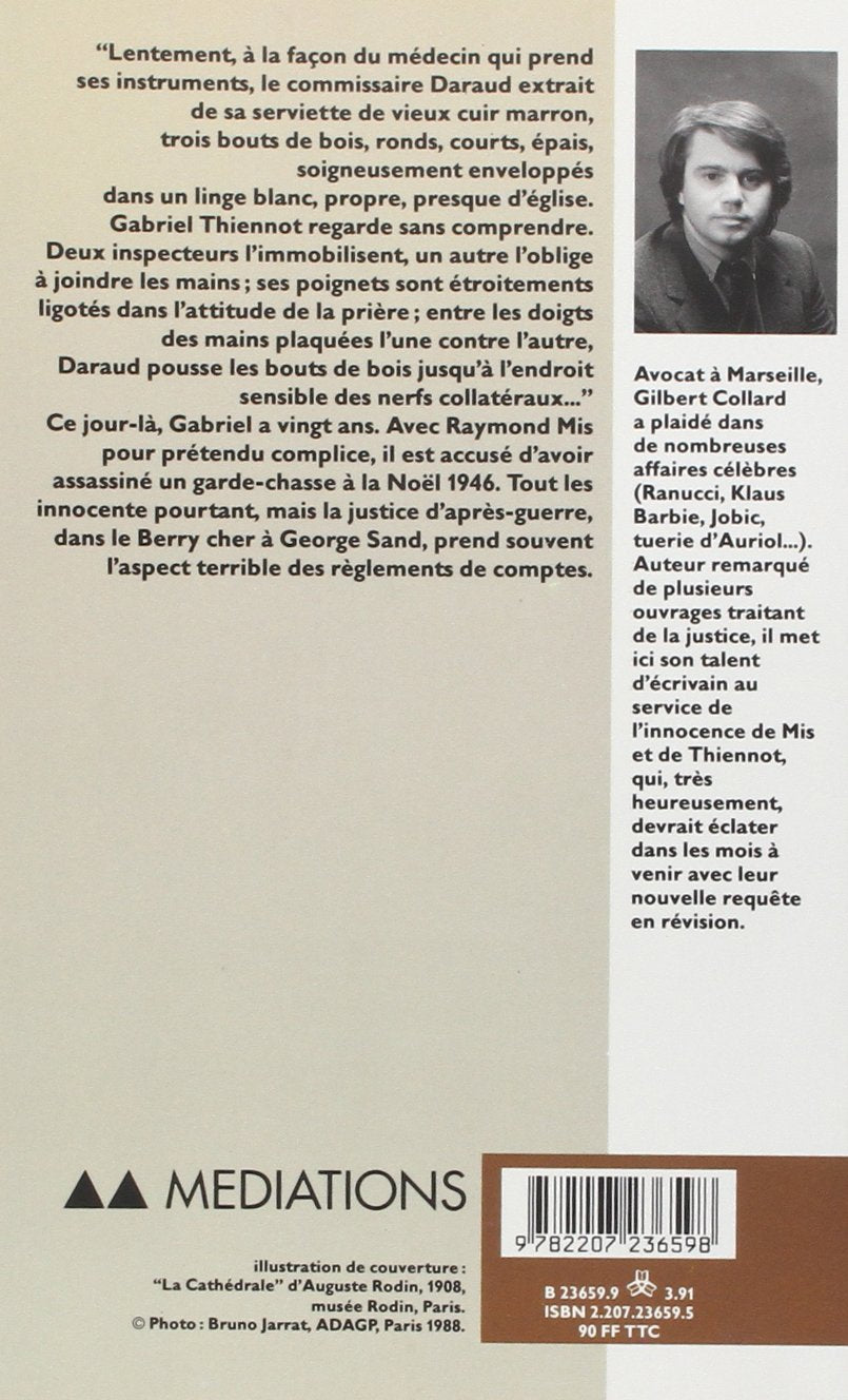 Livre La prière des juifs : Justice d'après-guerre : L'affaire Mis et Thiennot - Gilbert Collard ...