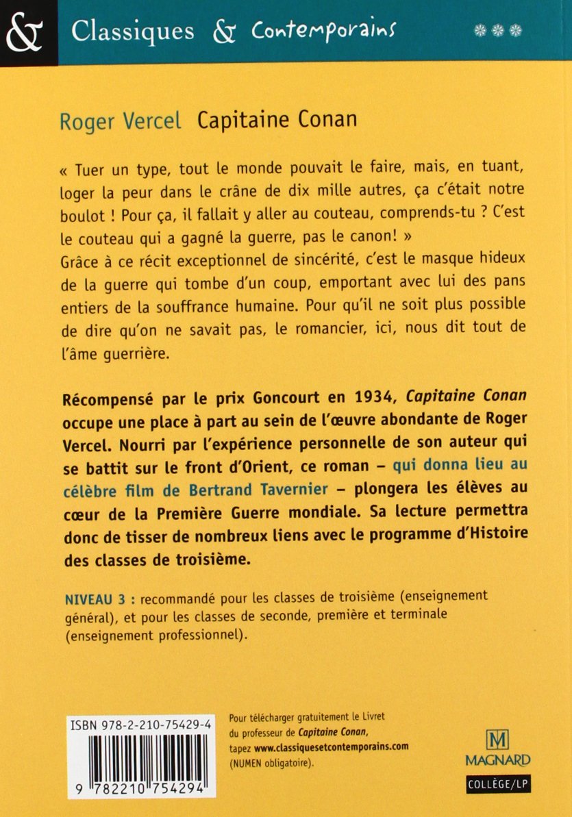 Classiques & Contemporains # 22 : Capitaine Conan (Roger Vercel)