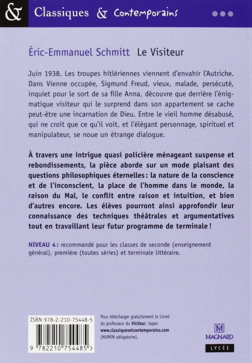 Classiques & Contemporains # 42 : Le visiteur (Eric-Emmanuel Schmitt)
