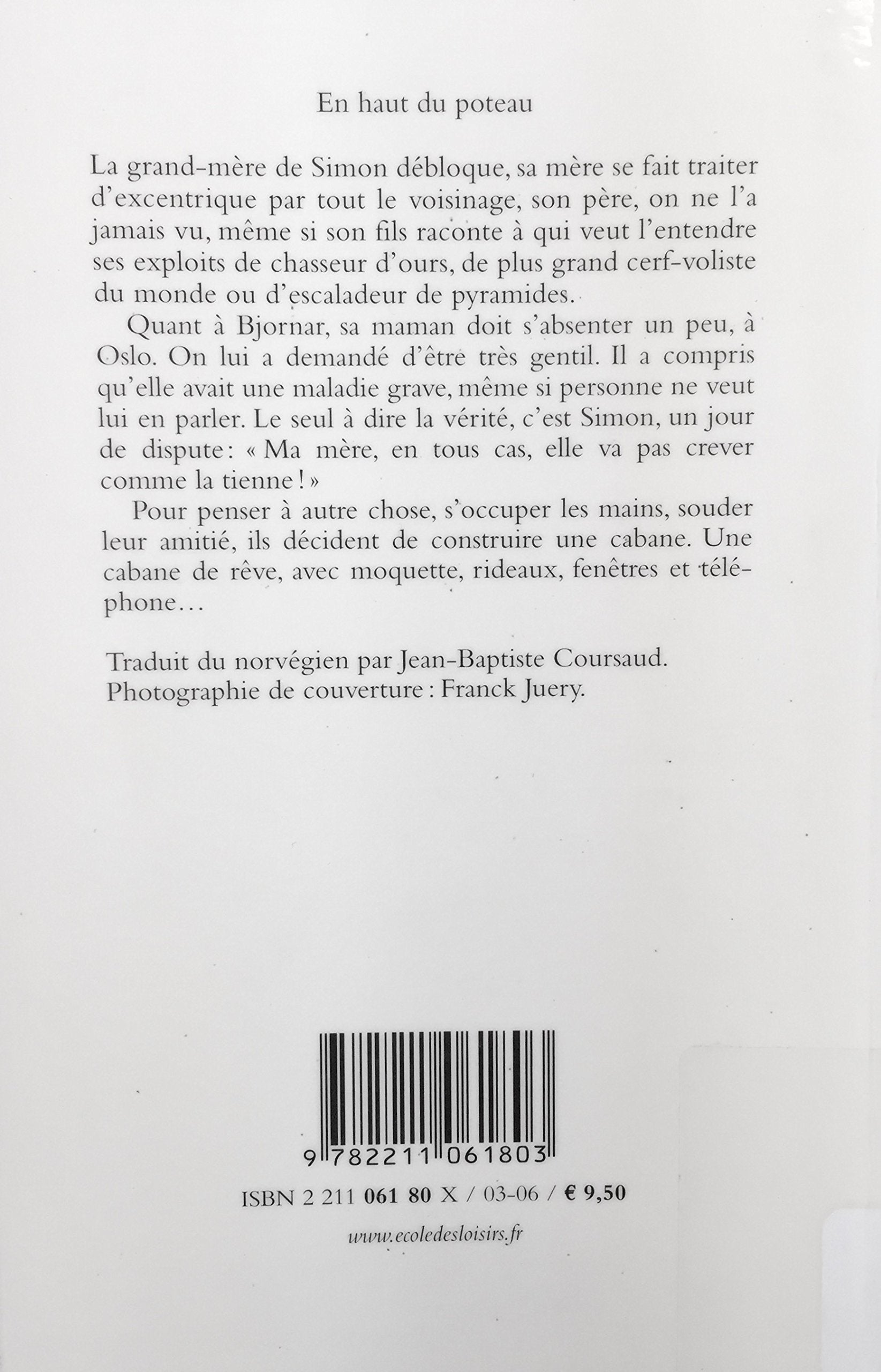 Livre En haut du poteau - Bjorn Ingvaldsen (Livre d'occasion) - ISBN 221106180X