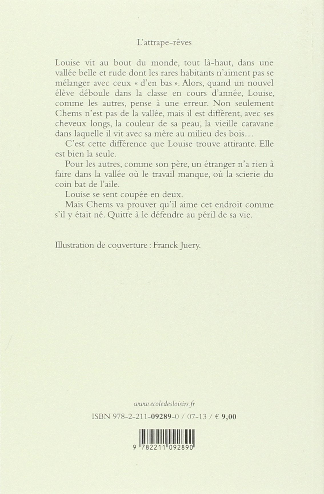 Livre L'attrape-rêves - Xavier-Laurent Petit (Livre d'occasion) - ISBN 2211092896
