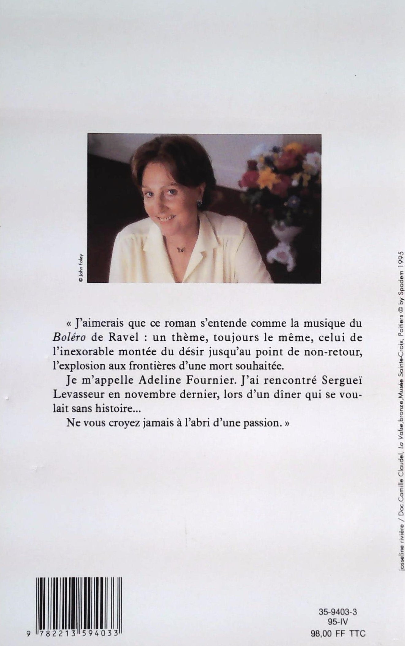 Livre Boléro - Janine Boissard (Livre d'occasion) - ISBN 2213594031