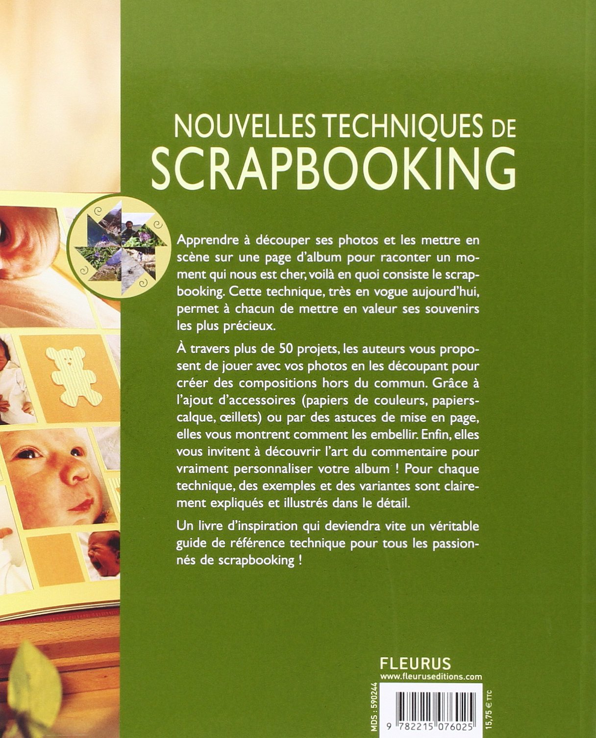 Livre Nouvelles techniques de scrapbooking - Carlier (Livre d'occasion) - ISBN 221507602X