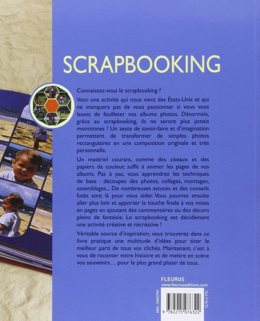 Livre Scrapbooking : Mettez en scène vos photos - Martine Carlier (Livre neuf) - ISBN 2215076321
