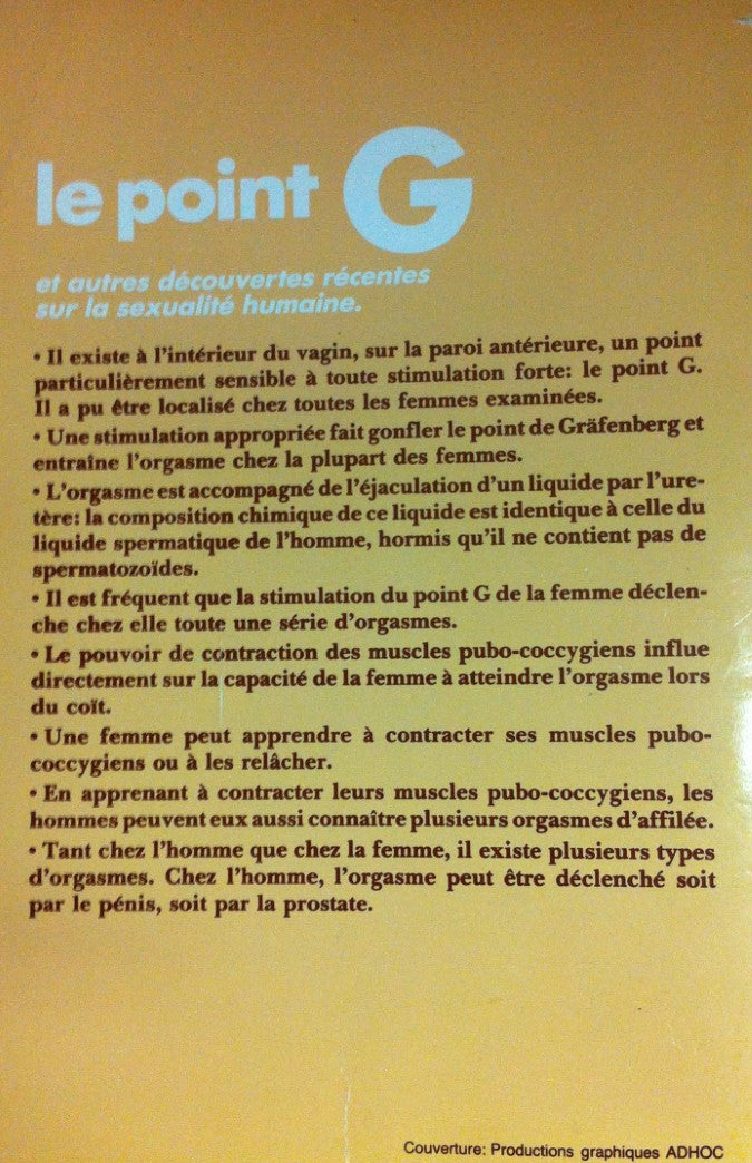 Livre Le Point-G - Collectif (Livre d'occasion) - ISBN 2221010949