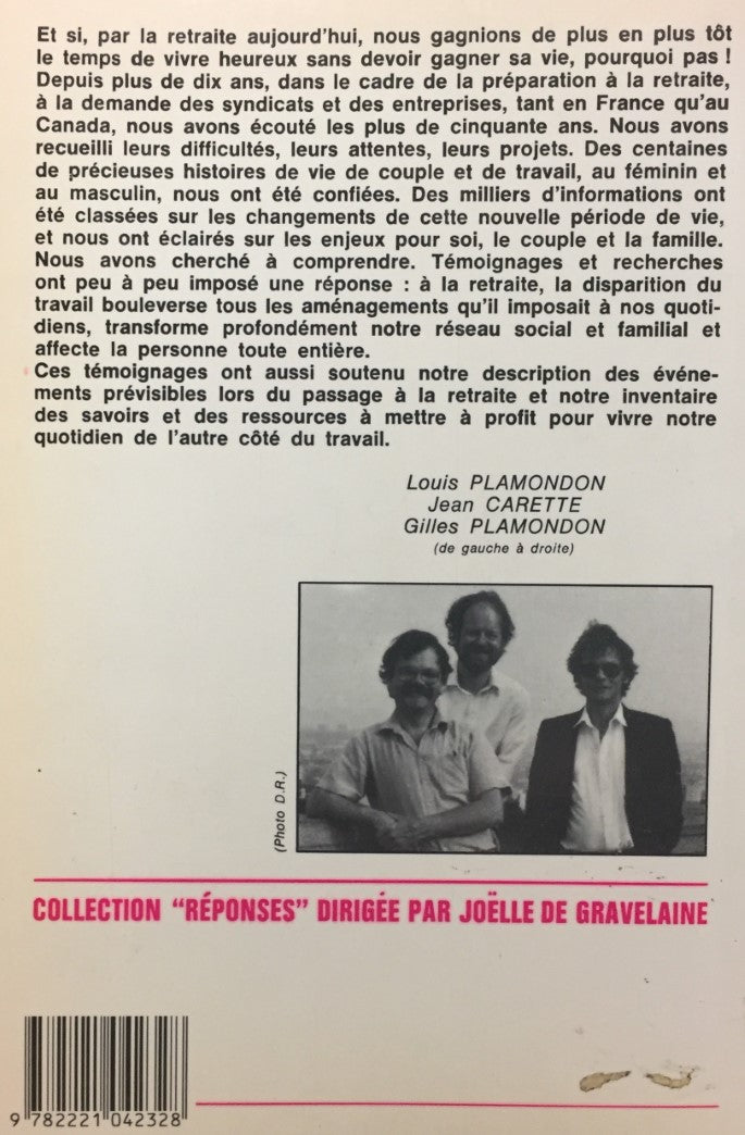 Livre Les enjeux après cinquante ans - Louis Plamondon (Livre d'occasion) - ISBN 2221042328