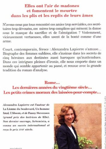 Livre Le salon des petites vertus: Portraits cruels à la lumière de Rome - Alexandra Lapierre (Li...