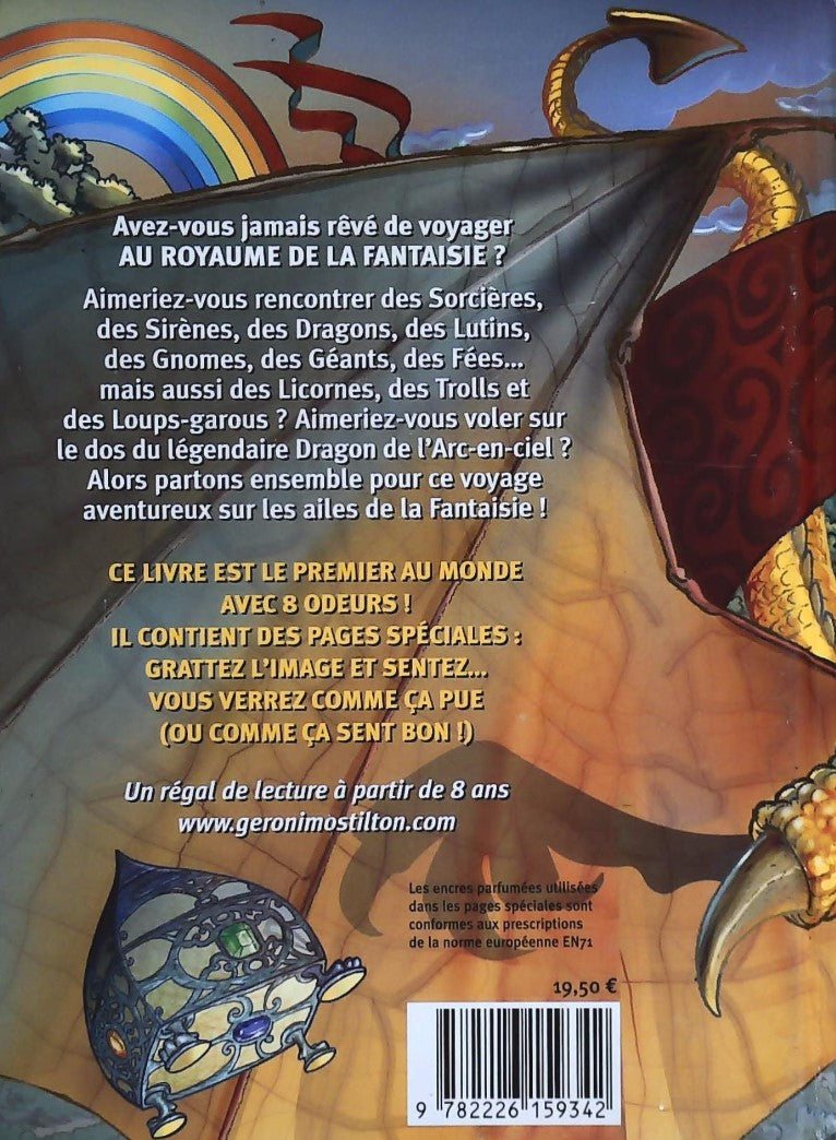 Geronimo Stilton : Le royaume de la fantaisie # 1 : Le premier livre qui pue et qui sent bon (à gratter) (Geronimo Stilton)