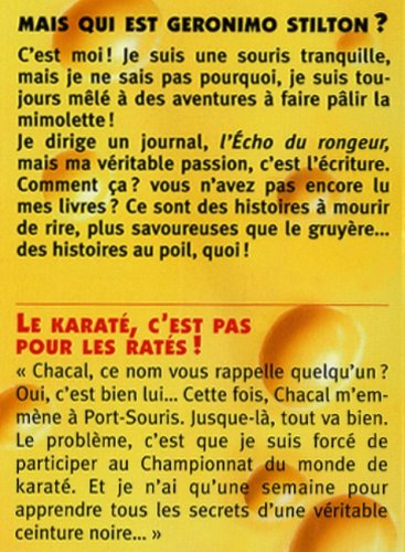 Livre Le karaté, c'est pas pour les ratés ! - Geronimo Stilton (Livre neuf) - ISBN 2226174141