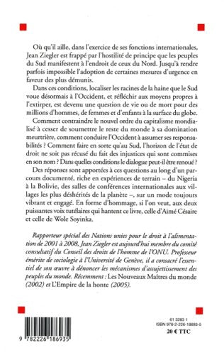 Livre La haine de l'Occident (Jean Ziegler) (Livre d'occasion) - ISBN 222618693X