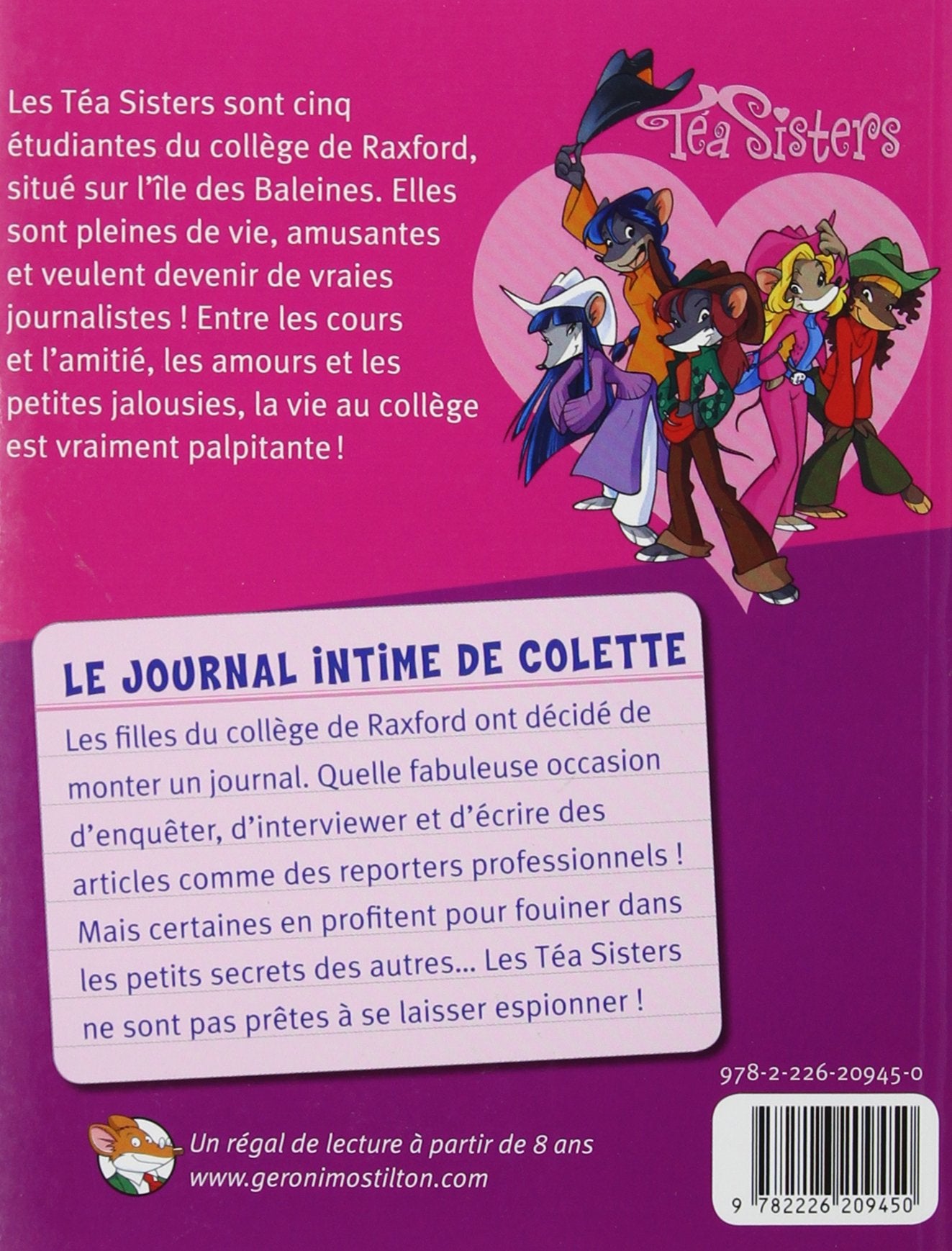 Téa Stilton (Le collège de Raxford) # 2 : Le journal intime de Colette (Téa Stilton)