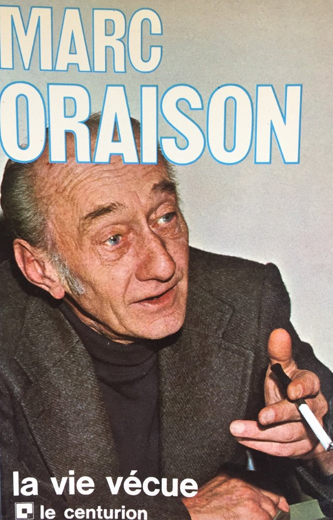 Livre La vie vécue - Marc Oraison (Livre d'occasion) - ISBN 222732015X