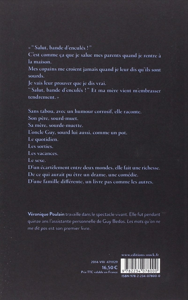 Livre Le mots qu'on ne me dit pas - Véronique Poulain (Livre neuf) - ISBN 2234078008