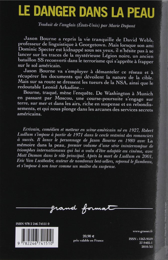 Livre Le danger dans la peau (Robert Ludlum) (Livre neuf) - ISBN 2246741513