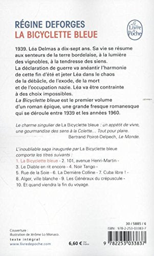Livre La bicyclette bleue (Régine Deforges) (Livre d'occasion) - ISBN 2253033839