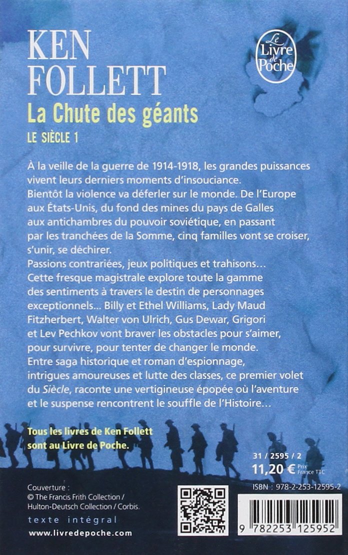 Livre La chute des géants - Ken Follett (Livre d'occasion) - ISBN 2253125954