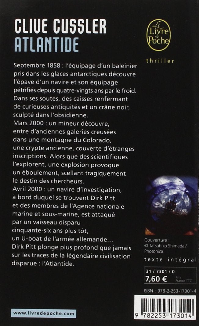 Livre Atlantide (Clive Cussler) (Livre d'occasion) - ISBN 2253173010