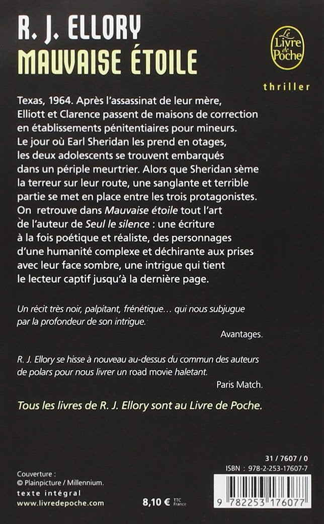 Livre Mauvaise étoile - R.J. Ellory (Livre d'occasion) - ISBN 2253176079