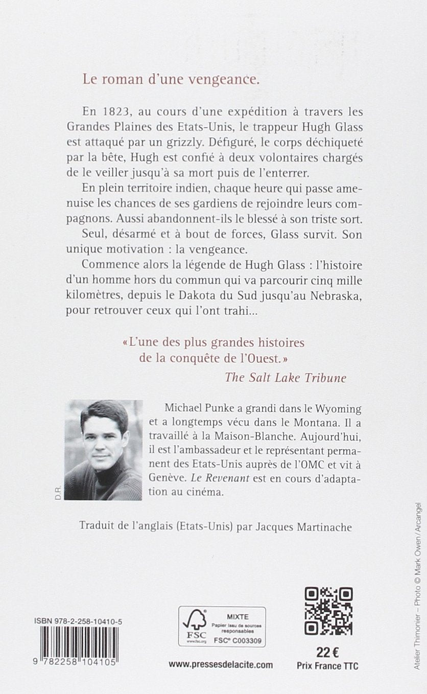 Livre Le revenant - Michael Punke (Livre d'occasion) - ISBN 2258104106