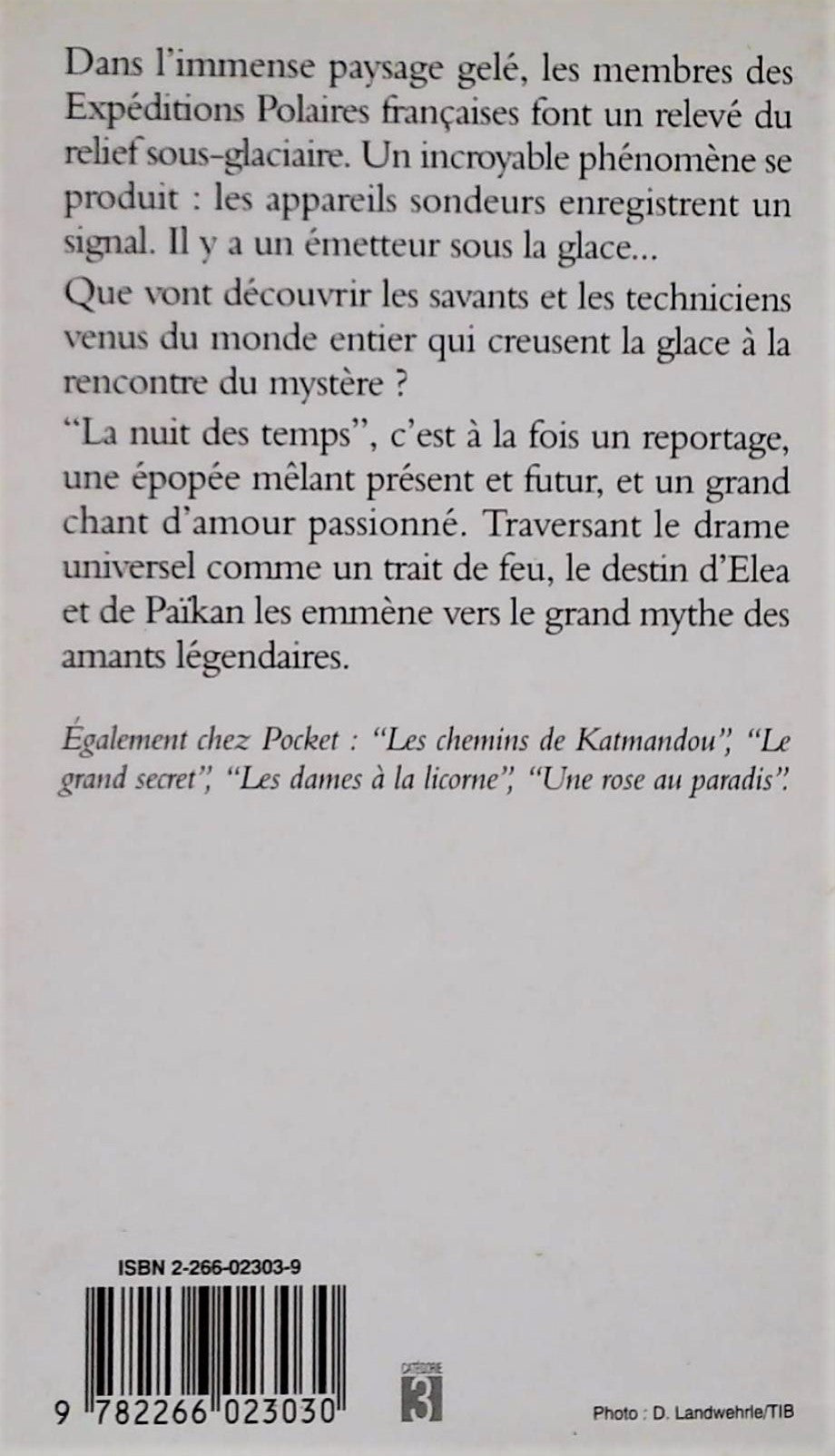Livre La nuit des temps - René Barjavel (Livre d'occasion) - ISBN 2266023039