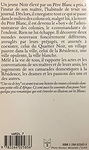 Livre Une vie de boy - Ferdinand Oyono (Livre d'occasion) - ISBN 226602583X