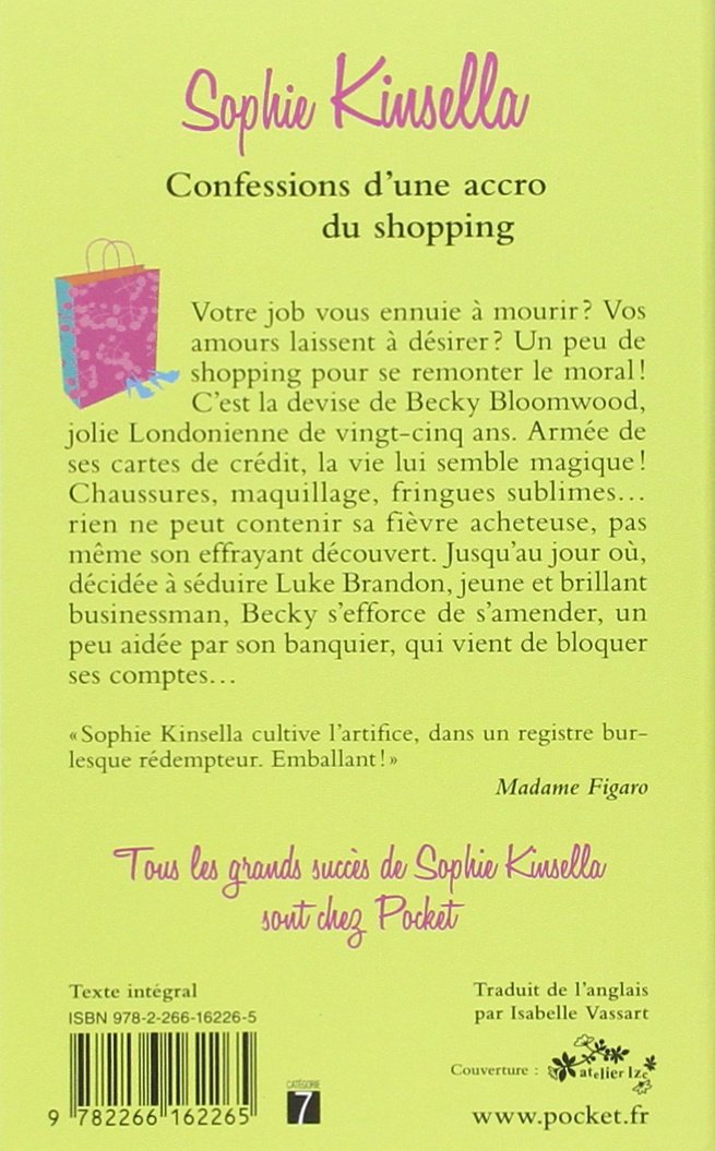 Livre Confession d'une accro du shopping - Sophie Kinsella (Livre d'occasion) - ISBN 2266162268