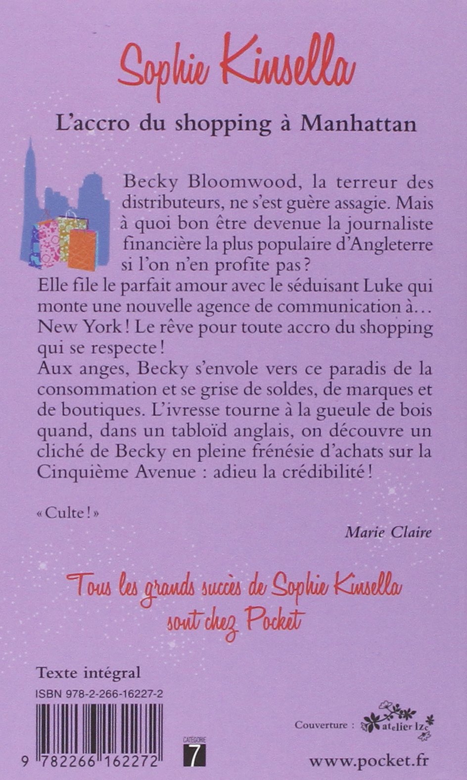 Livre L'accro du shopping à Manhattan - Sophie Kinsella (Livre d'occasion) - ISBN 2266162276